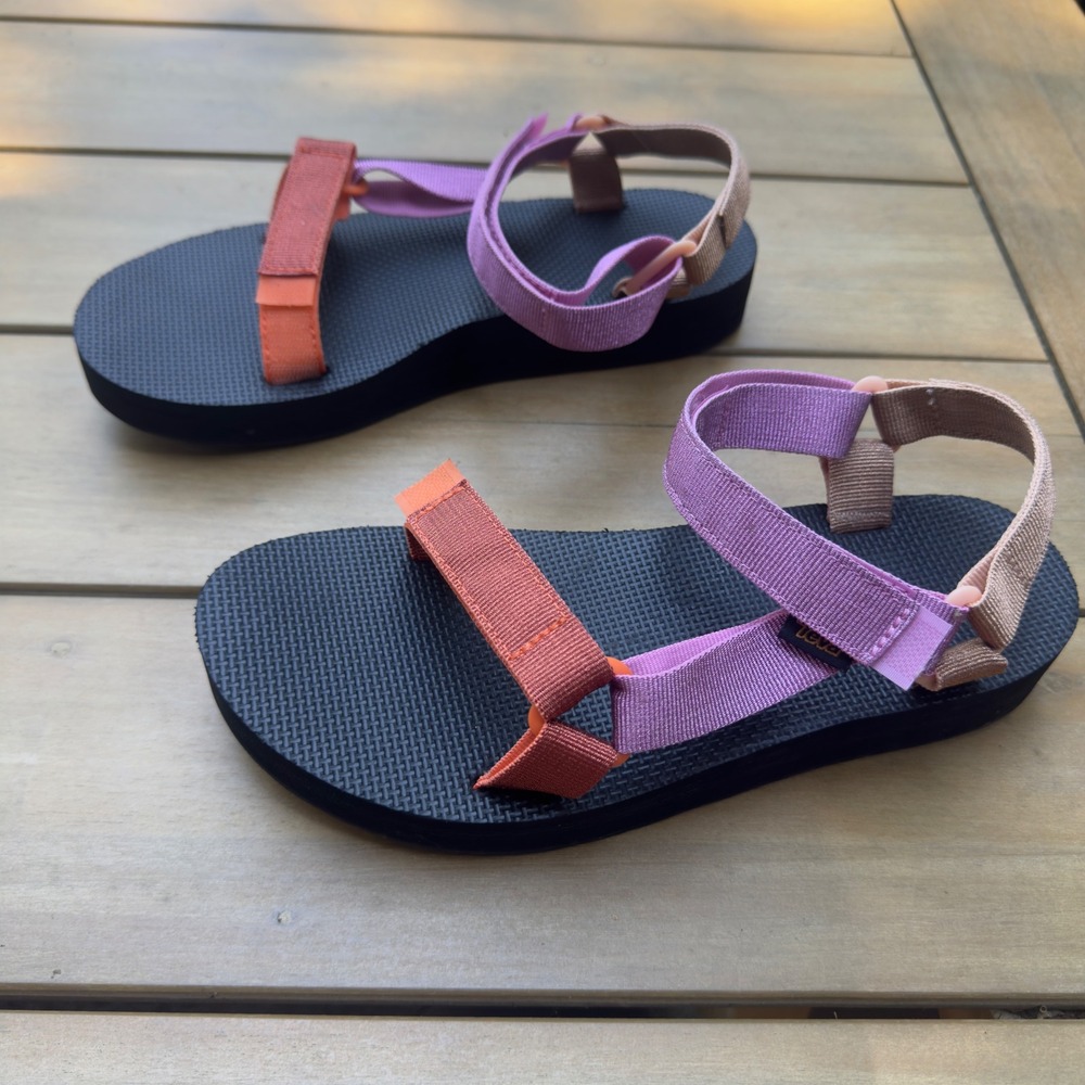 Teva Midform Universal Colorblock Sandals Purple Orange Womens 10 1090969 - Picture 2 of 7
